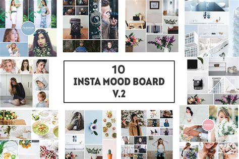 10 Insta Mood Board Templates V2 Creative Instagram Templates