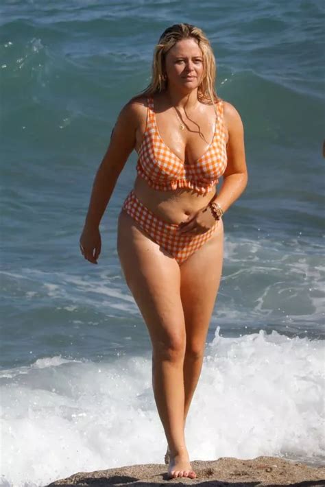 Emily Atack Vows To Just Wear The Sodding Bikini As She Hits Beach In Two Piece Ok Magazine