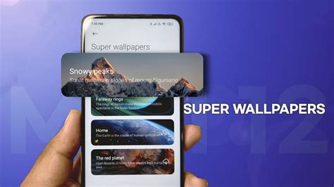 Miui 12 Super Live Wallpaper Snow Mountain Live Wallpaper For Any