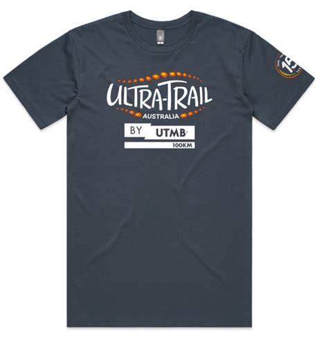 Ultra Trail Australia 2023 Mens 100k Name Shirt Petrol Blue Utmb