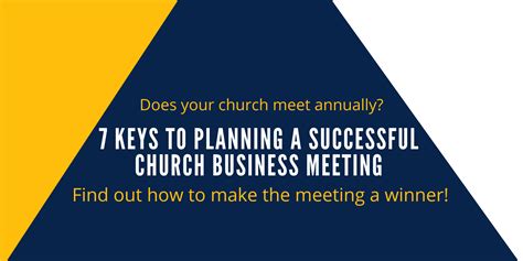 7 Keys To Planning A Successful Church Business Meeting Smart Church