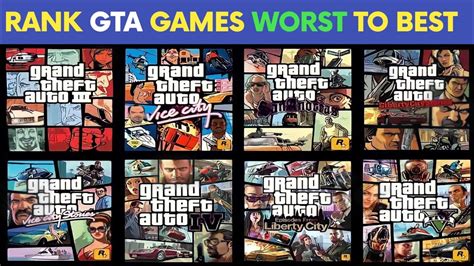 All 10 Gta Games Ranked From Worst To Best Under 6 Minutes Youtube