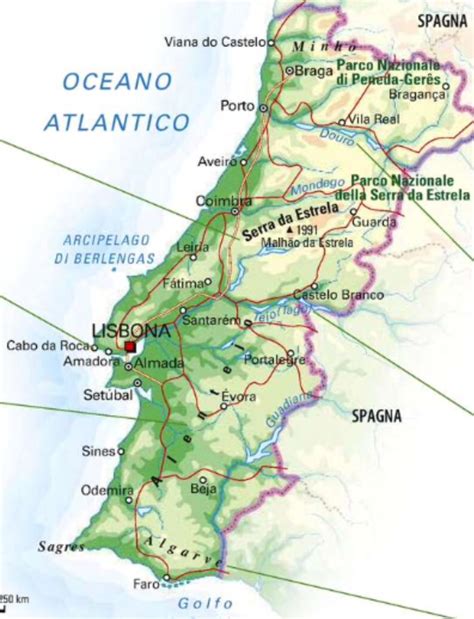 Portogallo E Madera Mappa Cartina Del Portogallo E Ma