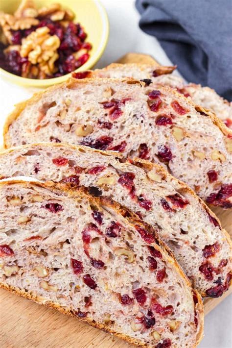 Cranberry Walnut Bread No Knead Cooking For My Soul