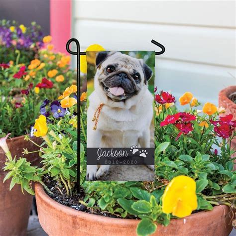 Personalized Pet Photo Memorial Mini Garden Flag Personalized Garden