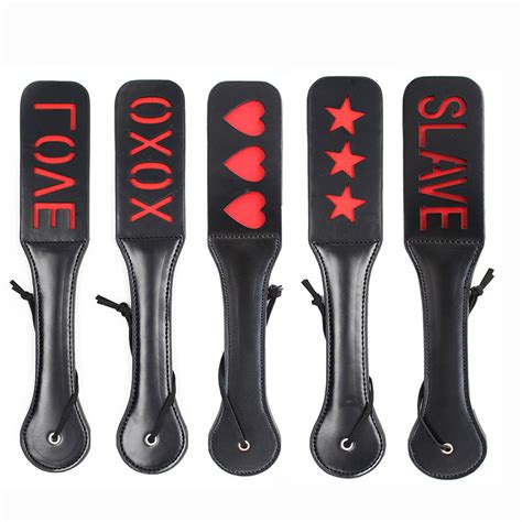 Cm Leather Double Deck Spanking Paddle Slave Sex Toy For Woman Men Paddle Spank Butt Bdsm