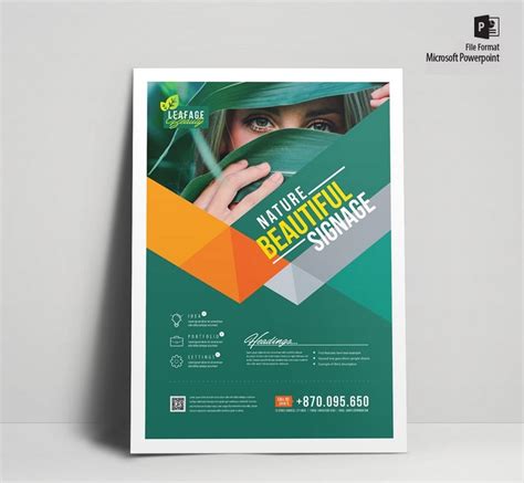 Poster Powerpoint Template Tulisan