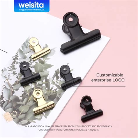 Factory Wholesale 2 Inch 50mm Bulldog Clip Metal And Iron Material