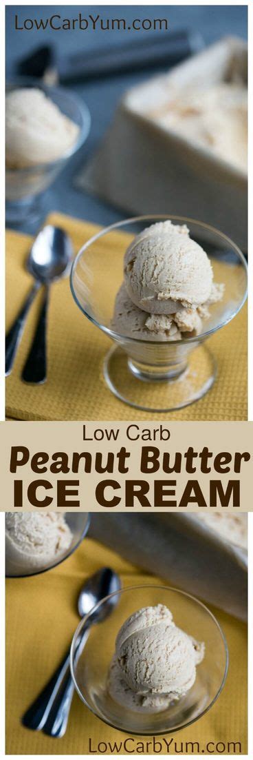 Homemade ice cream is in a world of its own. Peanut Butter Low Carb Ice Cream Recipe | Low Carb Yum