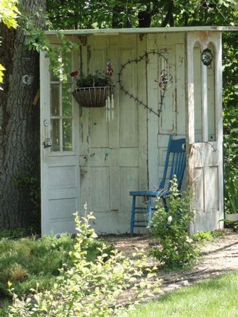 A Lovely Garden Shed Made With 5 Recycled Doorsyou Say Romantic