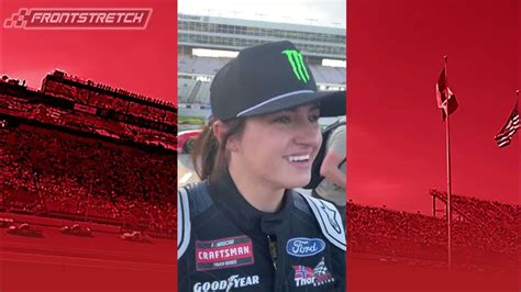 Hailie Deegan On Her Sixth Place Finish At Texas Youtube