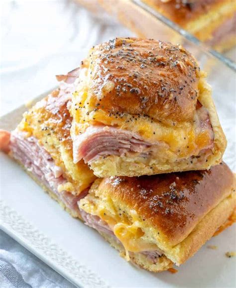 Nothing says comfort food better than ham and cheese sliders easily prepared for any special occasion. Ham and Cheese Sliders - Tornadough Alli