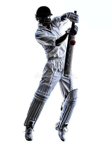 Cricket Player Silhouette Stock Photos Free And Royalty Free Stock