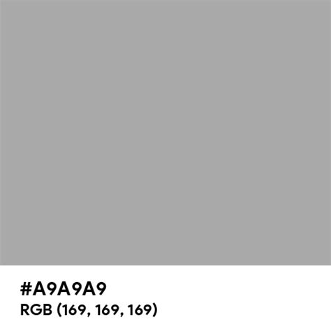 Dark Gray Color Hex Code Is A9a9a9