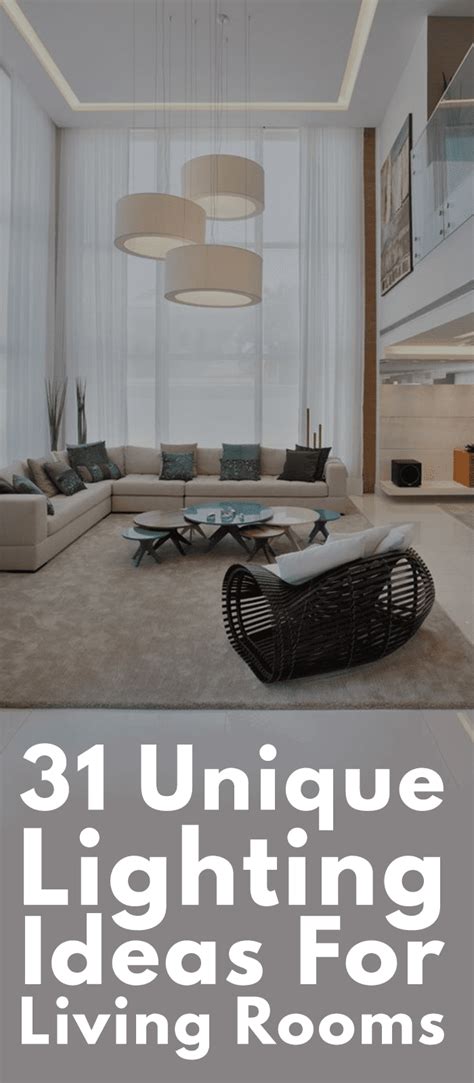 31 Unique And Stunning Lighting Ideas For Living Rooms
