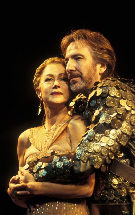 Alan Rickman And Helen Mirren In The Play Antony And Cleopatra 1998