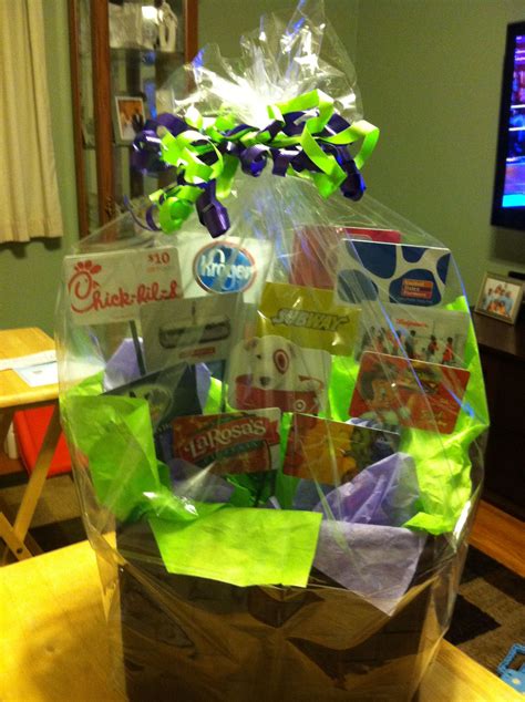 Gift card basket, restaurant gift. Gift Card Basket!! | Gift card basket, Restaurant gift ...