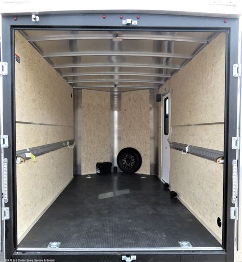 2020 Handh 7x12 Enclosed 7 Int Cargo With Barn Doors Black 530395