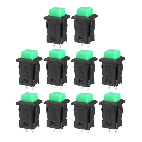 Uxcell 101216mm Switches Mounting Hole Green Red Square Latching Or