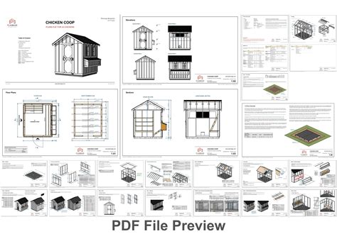 Chicken Coop Plans 8x8 for 24 Chickens DIY Download PDF Plans - Etsy