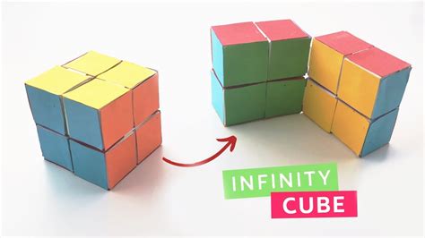 Origami Zeka Küpü Yapımı Kağıttan Sonsuzluk Küpü Infinity Cube