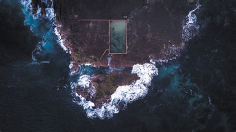 Wallpaper 2000x1123 Px Aerial View Drone Island Landscape Nature
