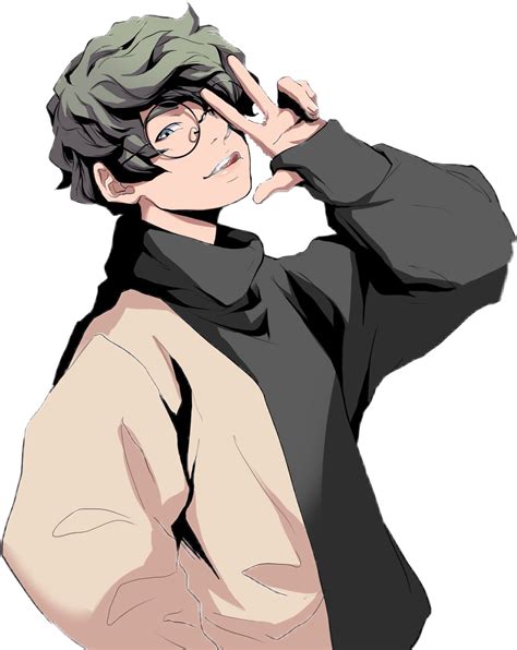Anime Boy With Glasses Posted By John Tremblay