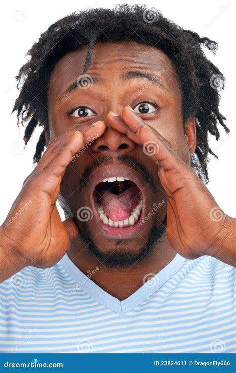 Man Screaming Out Loud Stock Image Image 23824611