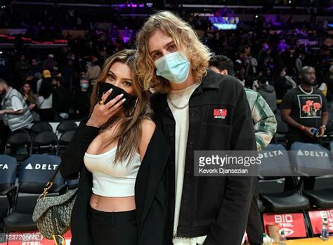 The Kid Laroi And His Girlfriend Katarina Deme Attend The Game