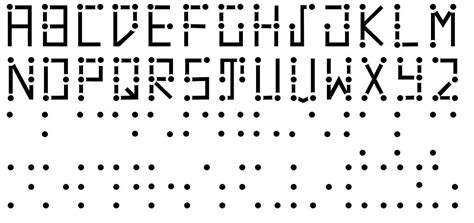 Visual Braille Font By Nmboys Merzakademie Fontriver