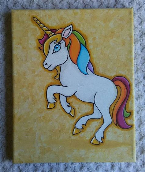 Rainbow Unicorn 8x10 Im So In Love With All The Golds In This