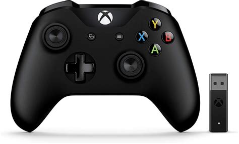 Microsoft Manette Xbox Avec Adaptateur Sans Fil Pour Pc Noire Amazon