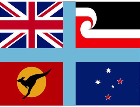 Vexillography Views Australia New Zealand Flag