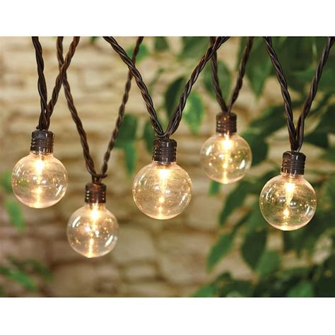 G40 Plastic Globe Outdoor String Lights 40ct At Home
