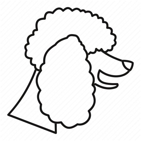 Animal Dog Line Outline Pet Poodle Puppy Icon Download On