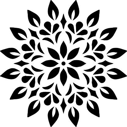 mandala pattern stencil doodles sketch stock illustration