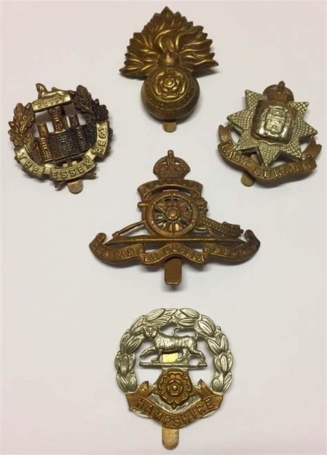 Ww1 Uk British Army Royal Regiment Cap Badges Catawiki