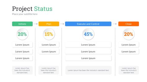 9 Project Status Powerpoint Template Free Popular Templates Design