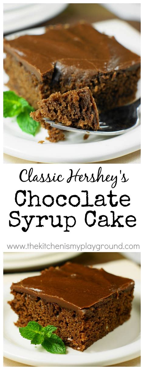 To give your cakes a kick, try spiking your syrup with a little alcohol. Classic Hershey's chocolate syrup cake, topped with rich ...