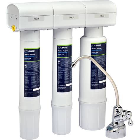 It does that by rerouting your water through its casings, thereby eliminating any pollutants or harmful substances that may have contaminated your water. EcoPure Water Purifier Under Sink Water Filtration System ...