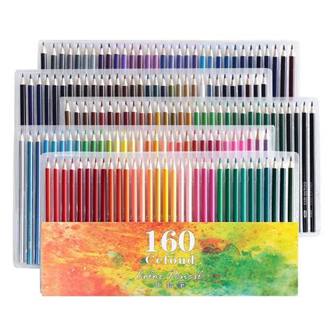 Ccfoud 160 Colors Wood Colored Pencils Lapis De Cor Oil Sketch Pencil