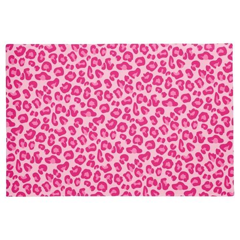 Leopard Print In Pastel Pink Hot Pink And Fuchsia Doormat Zazzle
