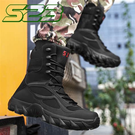 Sport Army Mens 511 Tactical Boots Outdoor Hiking High Top Combat Swat