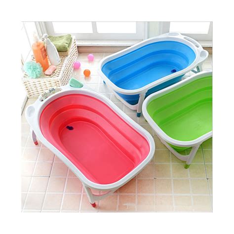 Oz baby infant newborn bath bathtub bathing folding safety foldable tub durable. Baby Folding Bath Tub Pink | Baby tub, New baby products ...