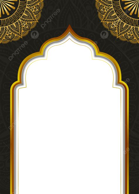 Background Spanduk Pamflet Hias Ramadan Kareem Arab Dengan Latar