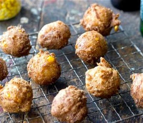 If the mixture is too thick, add one tablespoon of milk, or as needed, a little bit at a time. Sweet hush puppies recipe with corn
