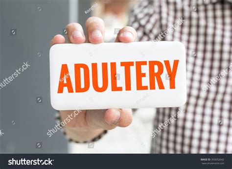 Man Hand Showing Adultery Word Phone Stock Photo 393052642 Shutterstock