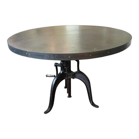 We carry millions of home products with free shipping from furniture and decor to lighting and renovation. Industrial Adjustable Height Dining Table | Chairish