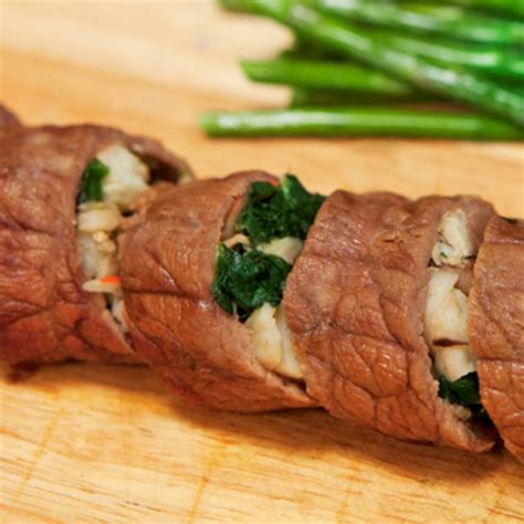 Stuffed Beef Roulade With Port Wine Sauce