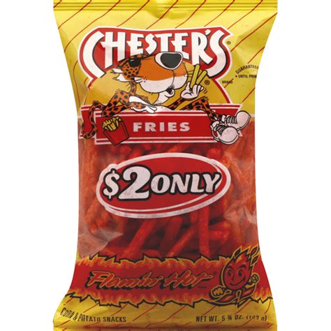 Chesters Fries Flamin Hot Cheese And Puffed Snacks Needlers Fresh